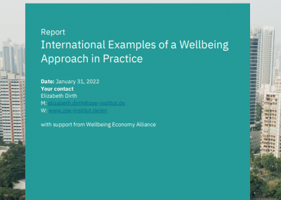 International Examples of a Wellbeing Approach in Practice